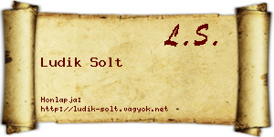 Ludik Solt névjegykártya